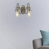 Olivia Twin Wall Light In Satin Silver