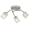 Ollo 3 Lamp Semi Flush Ceiling Light With Chrome Finish