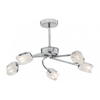 Ollo 5 Lamp Chrome Finish Ceiling Light With Frosted Glass