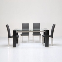 Onyx Hi Gloss Black Dining Table Only