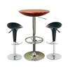 Orion Red Bar Table with 2 Pazific Black Bar Stools