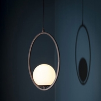 Parella Wall Hung Pendant Light In Grey