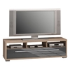 Pearl Sonoma Oak Finish LCD TV Stand With Drawer And Open Shelf