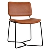 pensford genuine leather dining chair in bruicato