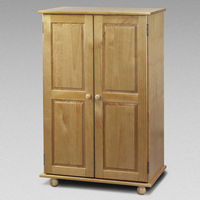 Pickwick Solid Pine Short Wardrobe