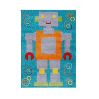Play Days Robot Multi Color Rug