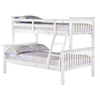 Porto Triple Wooden Bunk Bed In White