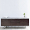 Presto Wooden Sideboard In Concrete Effect With Steel Legs