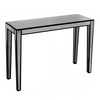 Preston Mirrored Console Table Rectangular In Titanium Grey