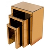Preston Set Of 3 Mirrored Nest of Tables In Bronze