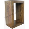 Rani Rectangular Cube Display Unit in Dark Finish