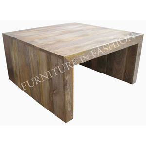 Rani Square Coffee Table in Light Finish