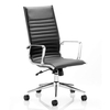 Ritz Leather High Back Executive Office Chair In Black