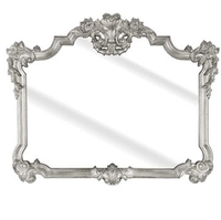 Roccosin Over Mantle Wall Mirror In A Silver Frame