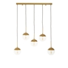 rocklin clear glass shade pendant light in gold