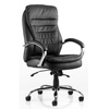 rocky leather high back executive office chair in black