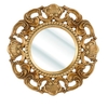 Roco Wall Mirror With Round Gold Frame