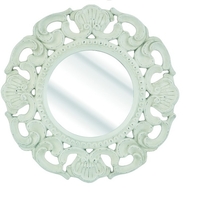 Roco Wall Mirror With Round White Frame