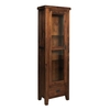 Ross Display Cabinet In Acacia Finish With One Mirrored Door