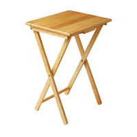 Rubberwood Rectangular Snack Table