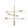 Rubens 6 Lights Pendant Light In Brushed Brass