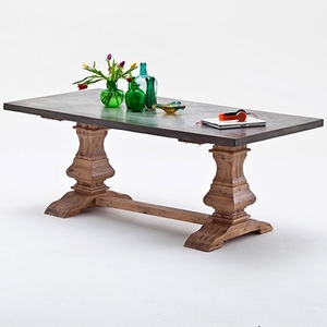 Salerno Benton Optik Finish Rectangular Dining Table Only
