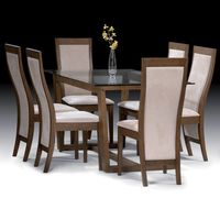 Santiago Walnut Dining Set + 4 Chairs
