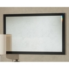 Simona Wall Mirror In Black High Gloss Wooden Frame
