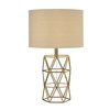 Skandi Geometric Table Lamp In Gold