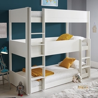 Snowdon Wooden 3-Tier Single Bunk Bed In White