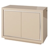 spalding high gloss sideboard with 2 doors in cream and led