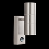 Stainless Steel Two Light Outdoor Light With Motion Sensor