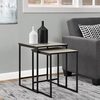Stewart Set of 2 Nesting Tables In Grey Oak