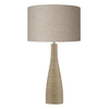 String Wrap Cream Base Table Lamp With Rolled Edge Shade
