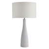 String Wrap Ivory Base Table Lamp With Rolled Edge Shade