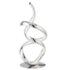 Style Led Twirl Arm Table Lamp In Chrome With Clear Crystal