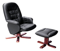Swivel Lounge Chair and Footstool