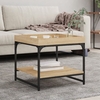 tacey wooden coffee table square in sonoma oak