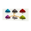 tahoe glass wall hung 6 hooks coat rack in hats print