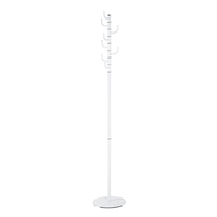 tahoe metal 8 hooks rotatable coat stand in white