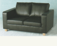 Tempo Two Seater Faux Leather Sofa In Box