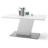 Tepic Rectangular High Gloss Dining Table In White