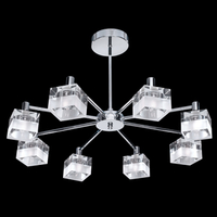 THEMIS 8 LIGHT WITH ICE CUBE CEILING LIGHT,  6678-8CC