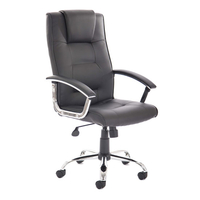 thrift leather executive office chair in black