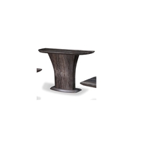 Titan Marble Console Table In Natural Tone Fibre Glass Column