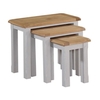 Trevino Nest Of Tables In Antique Grey Painted