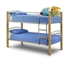 Twins Bunk Bed in Bright Aluminium and Oak Finish