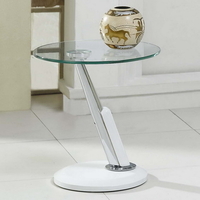 Twist White Side Table