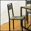 Urban Chic Contemporary Dining Chair With Steel Outer Frame