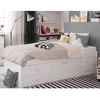 valerie single bed in white with 2 doors and 4 drawers